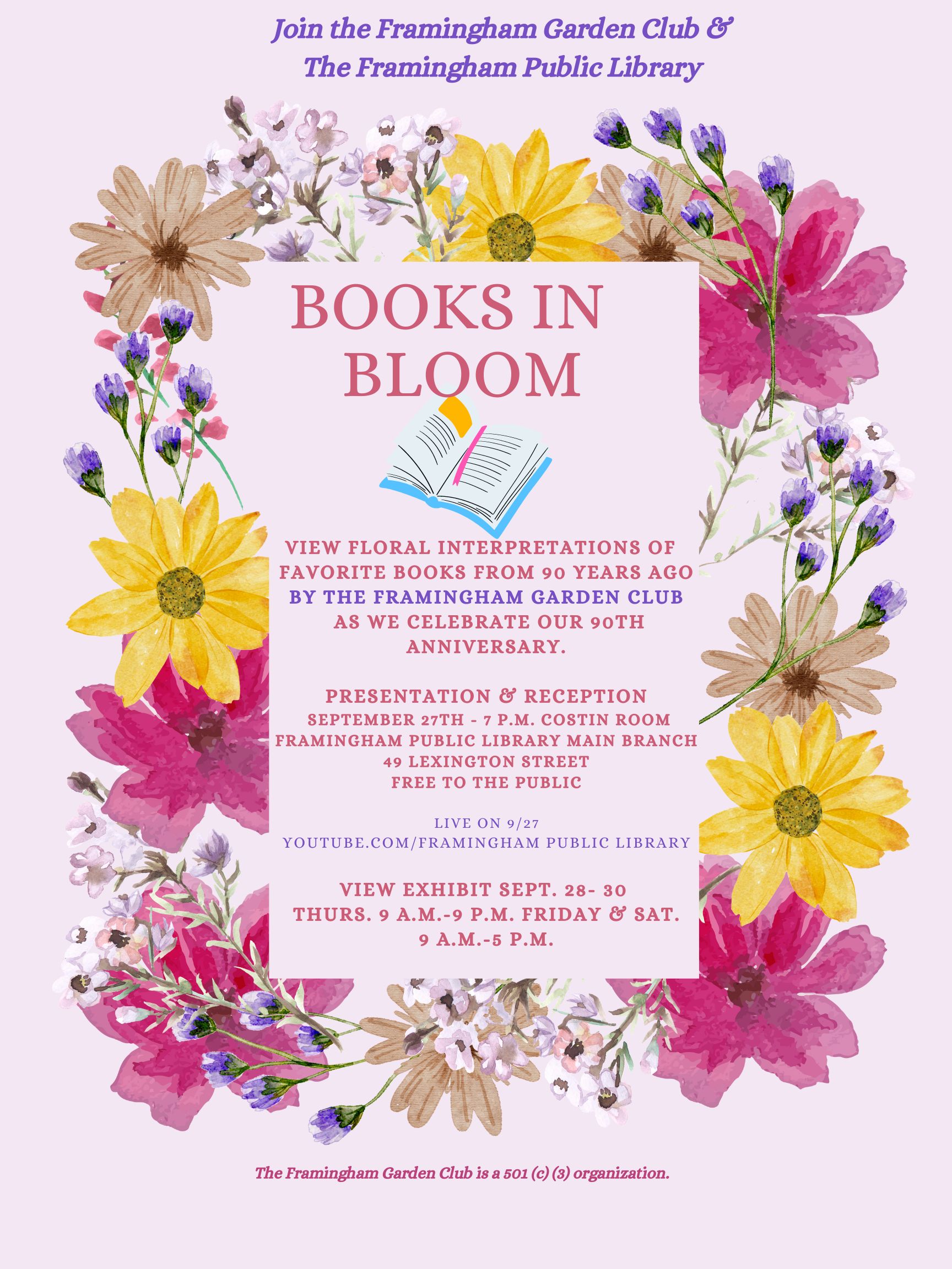 FGC hosts Books in Bloom interpretive floral design program